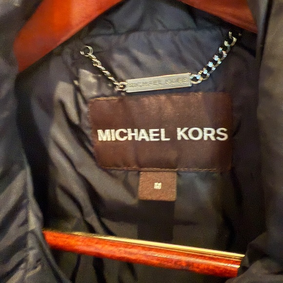 Navy Michael Kors Parka (size medium) - Picture 4 of 8